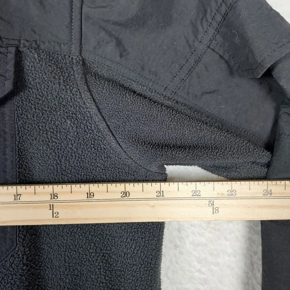 The North Face Fleece Jacket Mens Medium Black Full Zip Outdoor Pockets